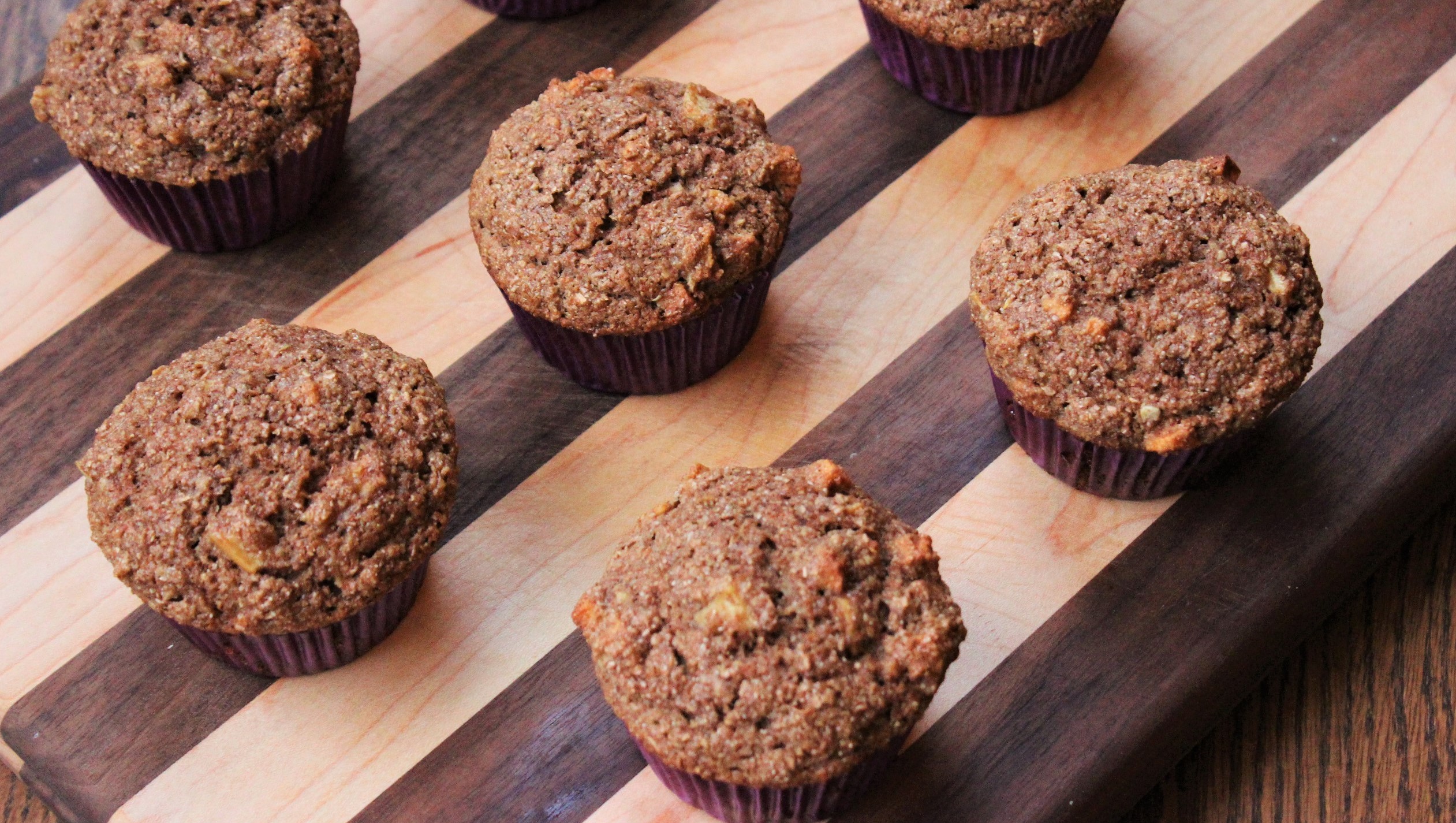 Spiced Apple Bran Muffins