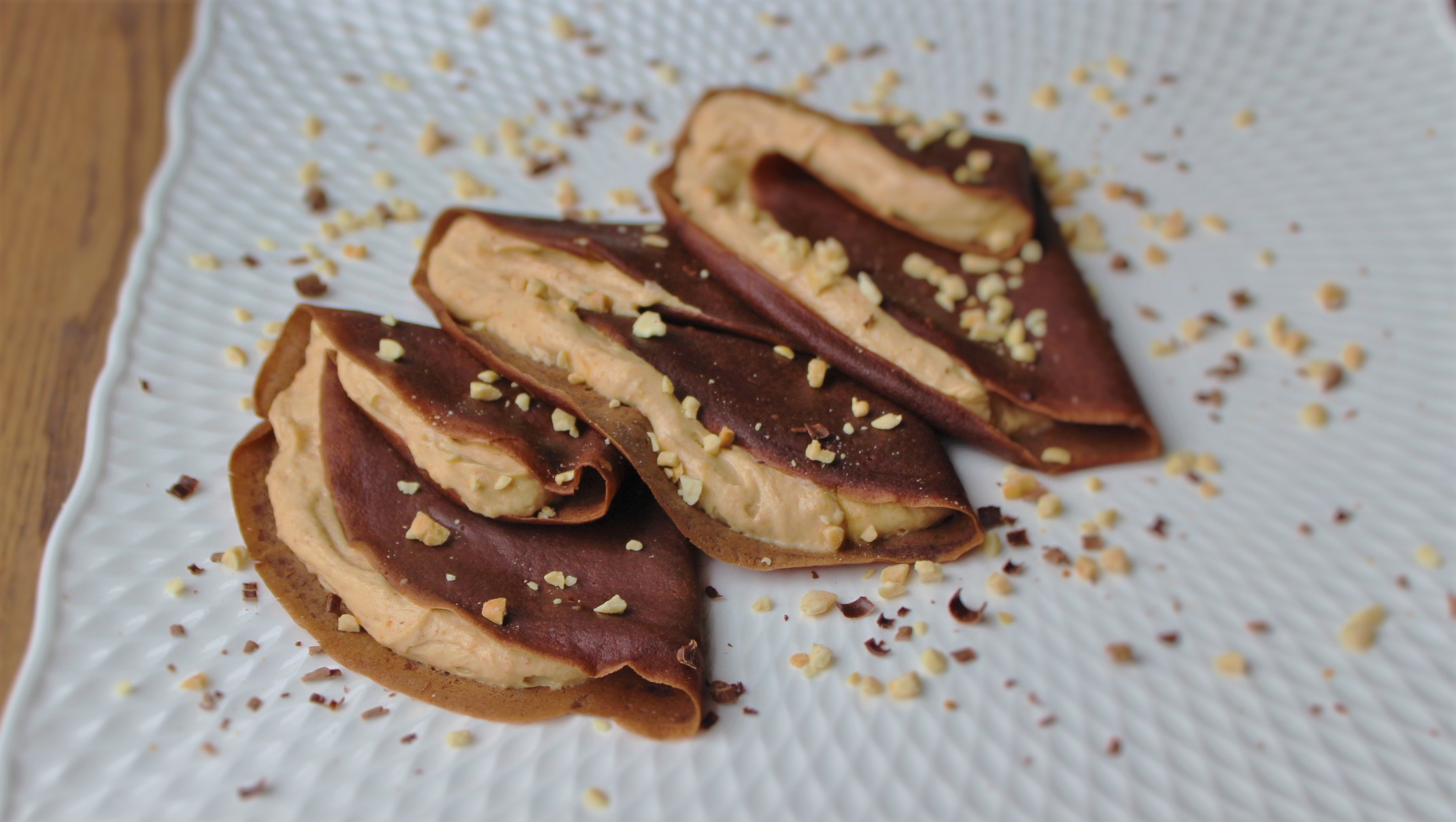 Chocolate Peanut Butter Crepes